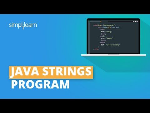 Java Strings Tutorial | String Manipulation in Java | Java Tutorial For Beginners | Simplilearn