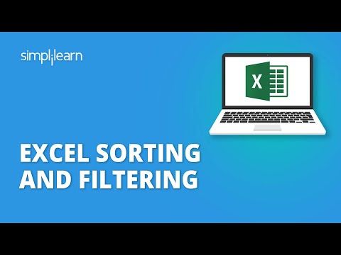 Excel Sorting And Filtering | How To Sort Data In Excel | Excel Tutorial For Beginners | Simplilearn